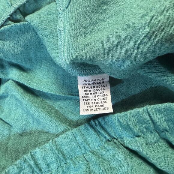 Habitat Clothes to live in Women's Pants L 1Crop Wide leg Lagenlook boho E4-3 - Picture 4 of 6